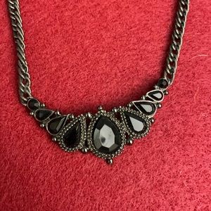 “1928” Black Stone Necklace